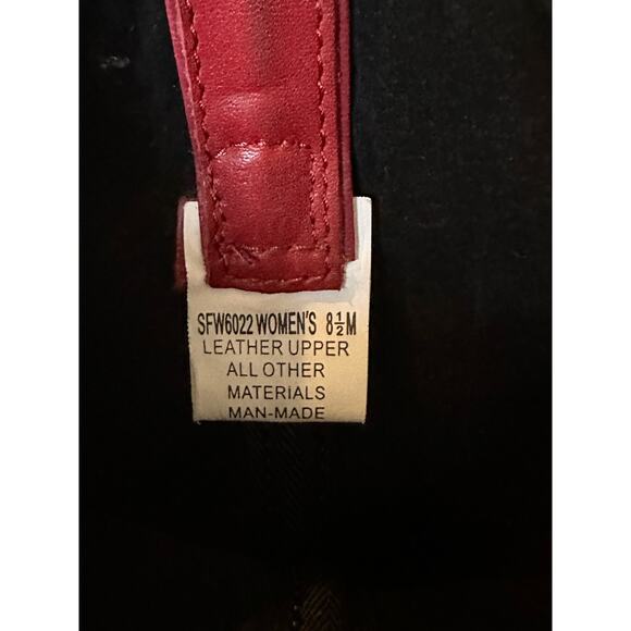 *SOLD* Red Leather Western Cowboy Boots – Women’s Size 8.5M BohoCowgirl Rodeo - Picture 6 of 6